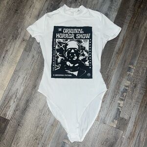 "the orginial horrow show" frankenstein movie bodysuit w/ open back. 💀🖤